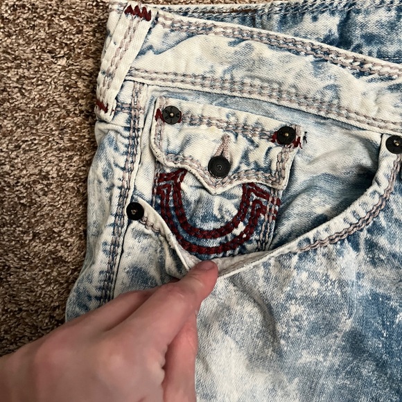 VINTAGE y2k DOUBLE STITCH TRUE RELIGION JEANS - Picture 3 of 6